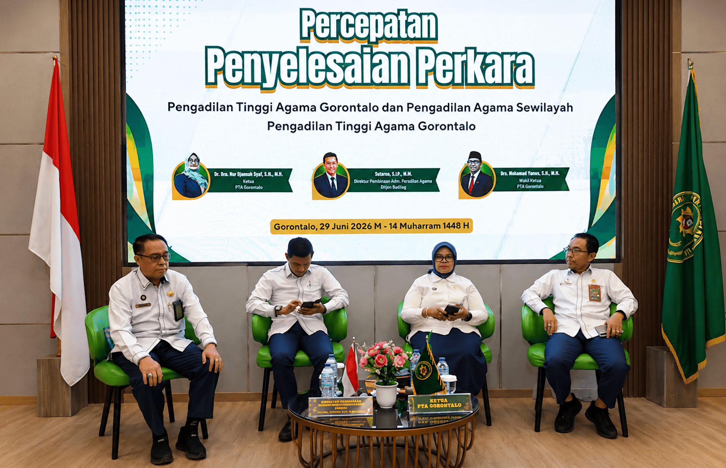 Perkuat Kualitas Layanan Peradilan, PTA Gorontalo Gelar Bimtek Percepatan Penyelesaian Perkara
