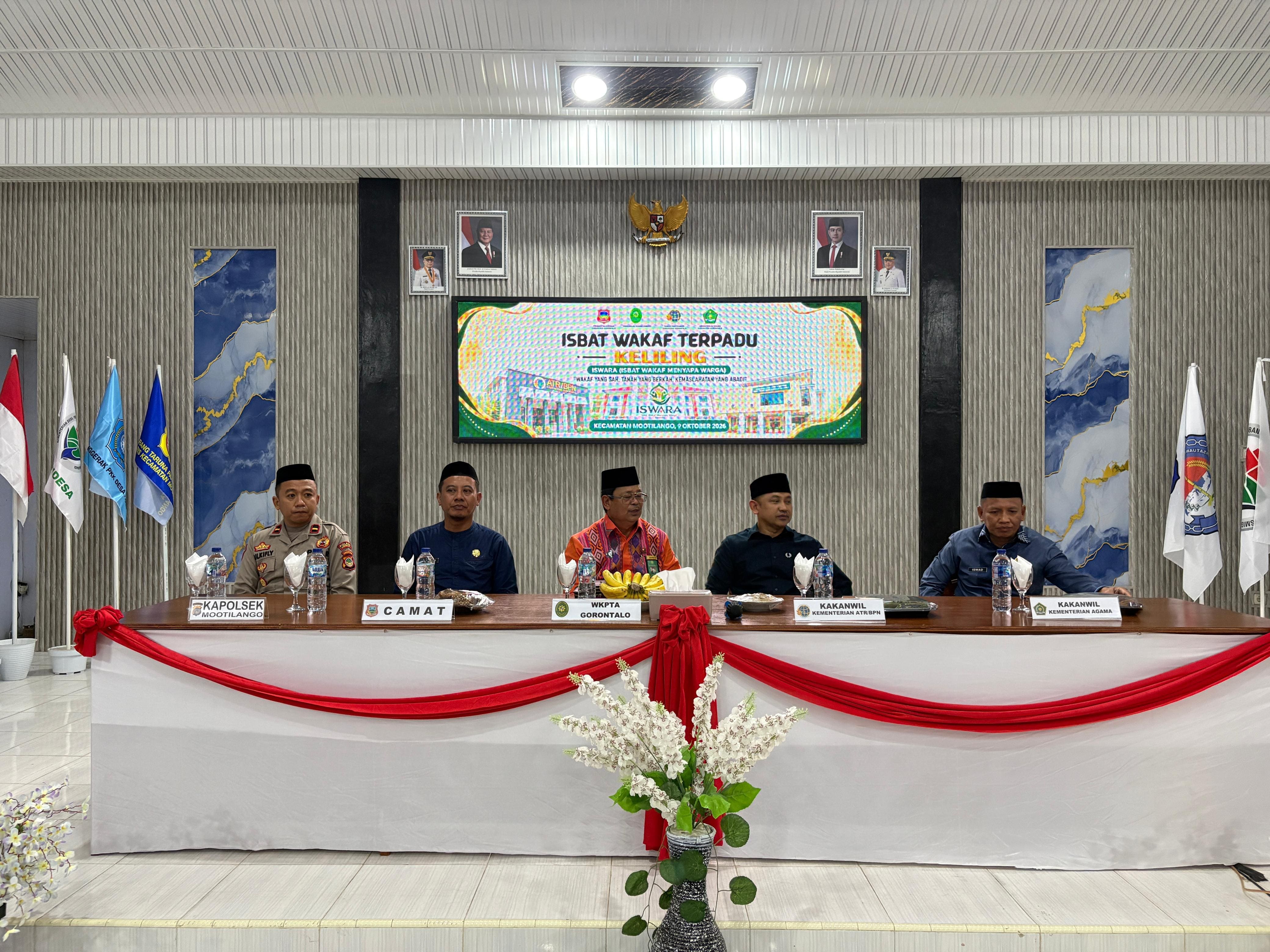 Wakil Ketua PTA Gorontalo Hadiri Sidang Isbat Wakaf Terpadu Keliling di Mootilango