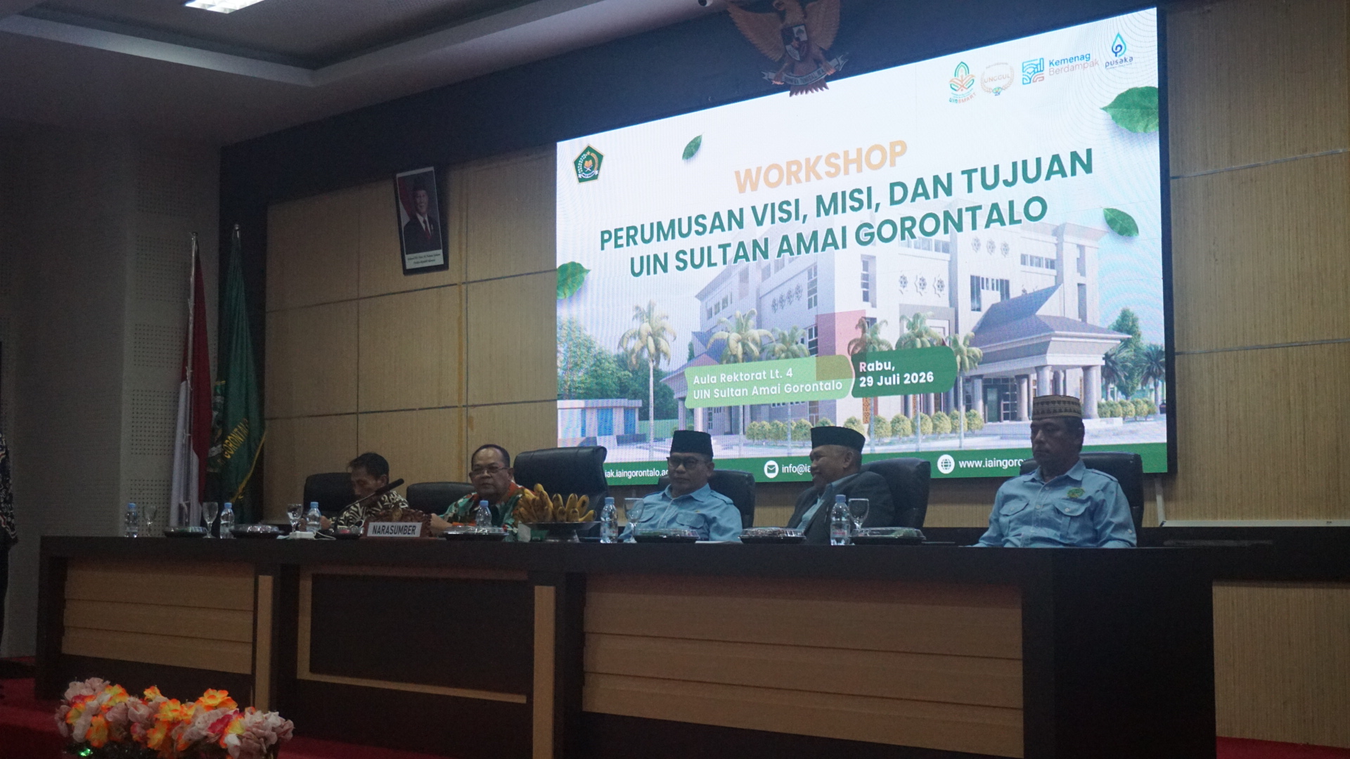 Dukung Transformasi UIN Sultan Amai Gorontalo, Ketua PTA Gorontalo Hadiri Workshop Perumusan Visi, Misi, dan Tujuan