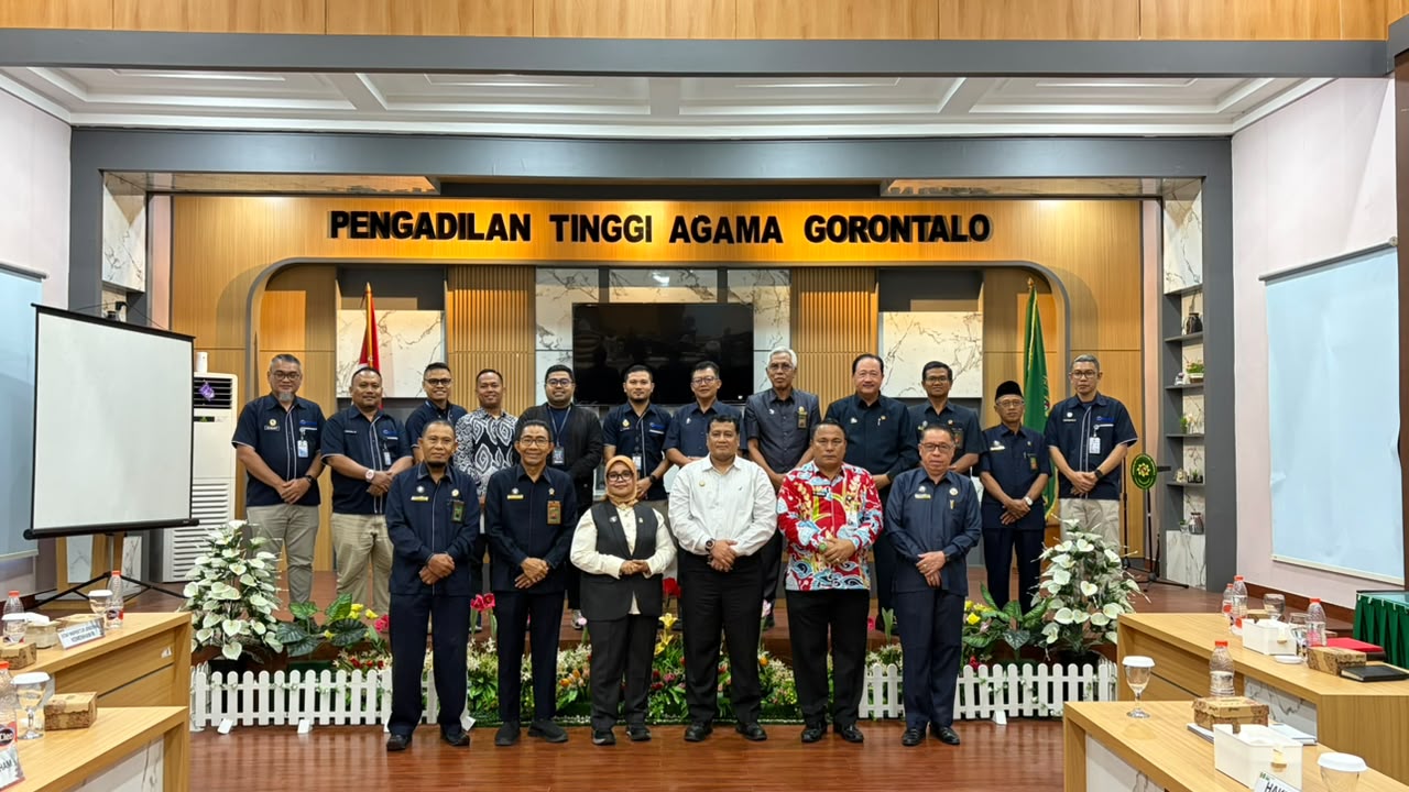 PTA Gorontalo Terima Audiensi Kanwil Kementerian HAM Gorontalo, Jajaki Kerja Sama Pemberdayaan Mediator Non-Hakim